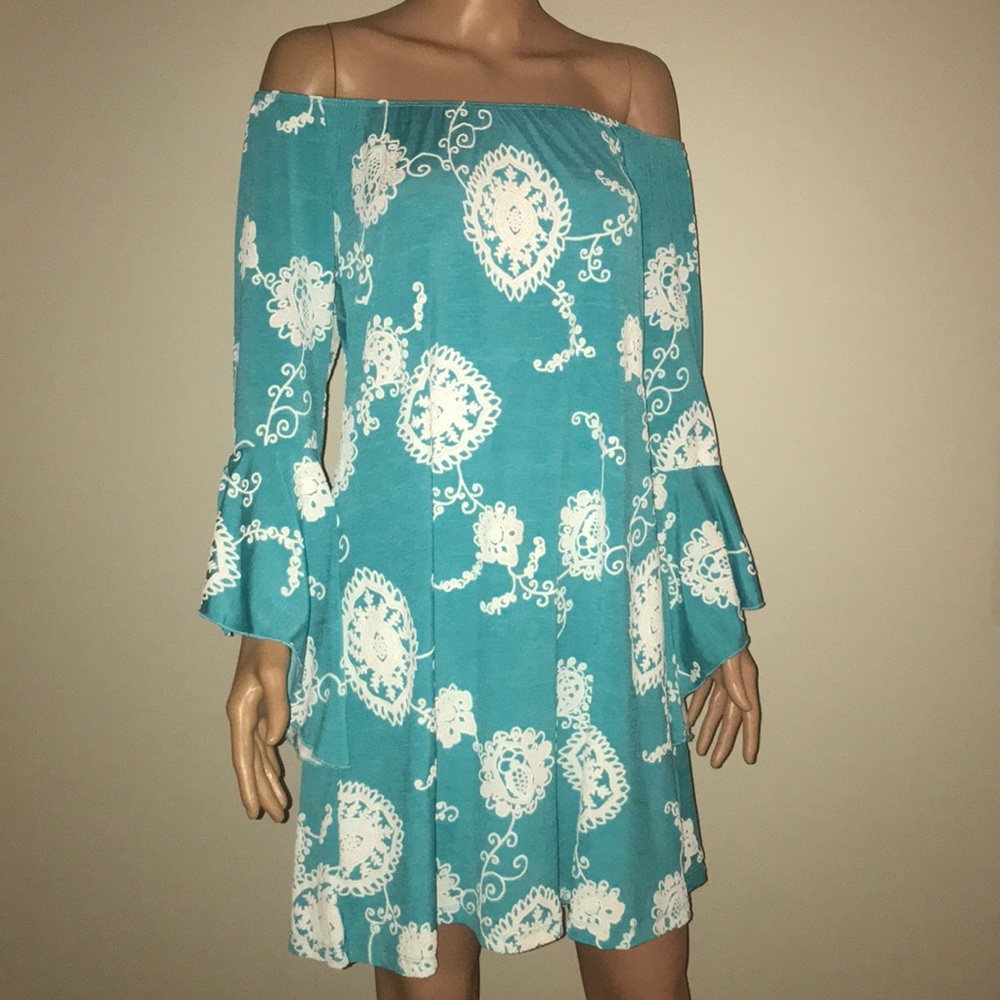 NWT Large Tunic Dress bell sleeve 2B Together LA